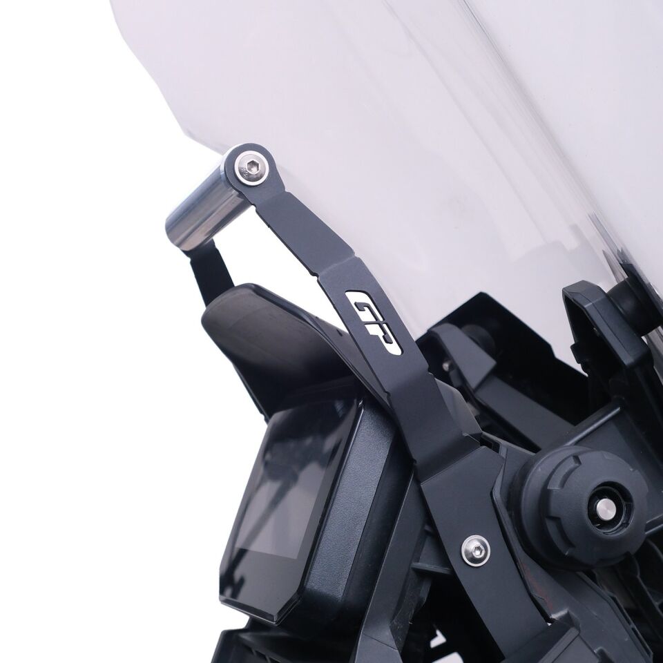 GP Kompozit Honda ADV 350 2023-2024 Uyumlu Telefon / Navigasyon Tutucu Cam Tipi Siyah