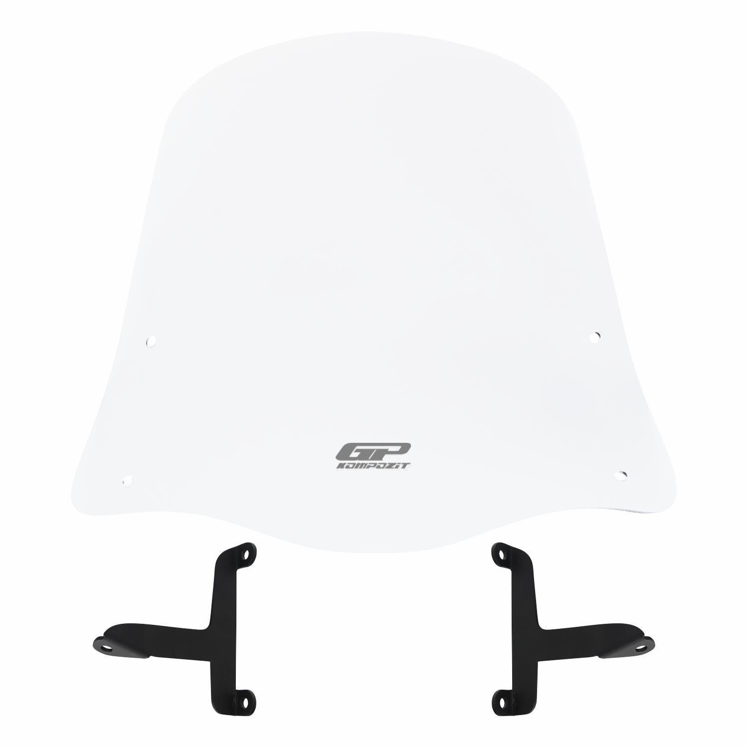 GP Kompozit Scooter Universal 2020 Uyumlu Ön Cam Şeffaf 42 cm