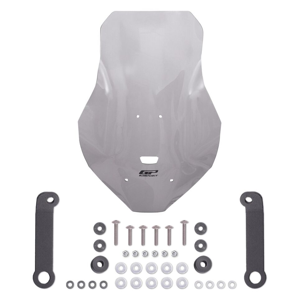 GP Kompozit RKS Reale 125 2022-2025 Uyumlu Ön Tur Camı Füme 62 CM