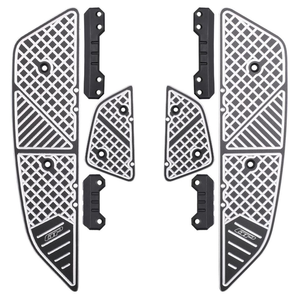 GP Kompozit Honda PCX 125 2025 Uyumlu Basamak Alüminyum Siyah