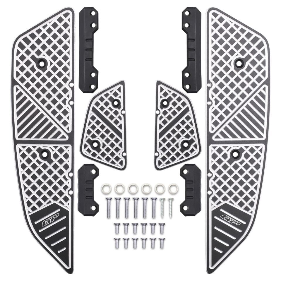 GP Kompozit Honda PCX 125 2025 Uyumlu Basamak Alüminyum Siyah