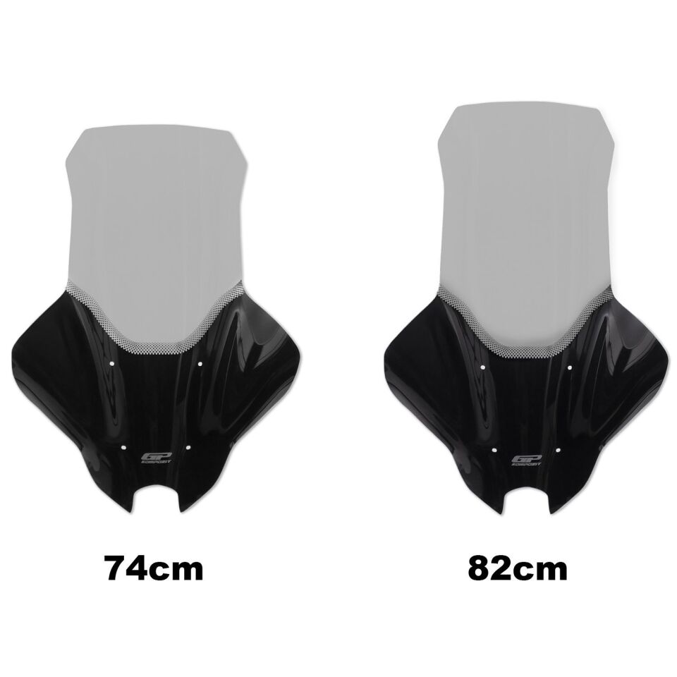 GP Kompozit Yamaha NMAX 125 / 155 2025 Uyumlu Elcikli Tur Camı Füme 74 CM