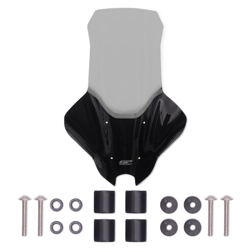 GP Kompozit Yamaha NMAX 125 / 155 2025 Uyumlu Elcikli Tur Camı Füme 74 CM