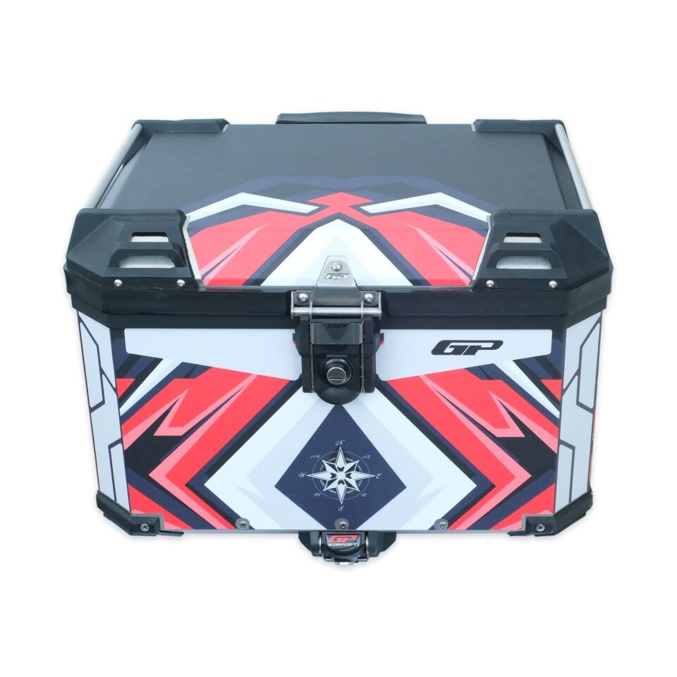 GP Kompozit DSN10 Universal 57 lt Desenli Alüminyum Motosiklet Çantası