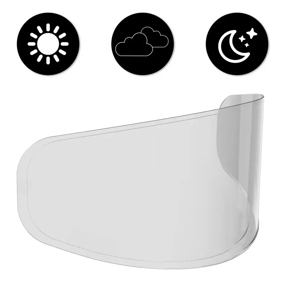 GP Kompozit Universal Kask Buğu Buhar Önleyici Pinlock Şeffaf