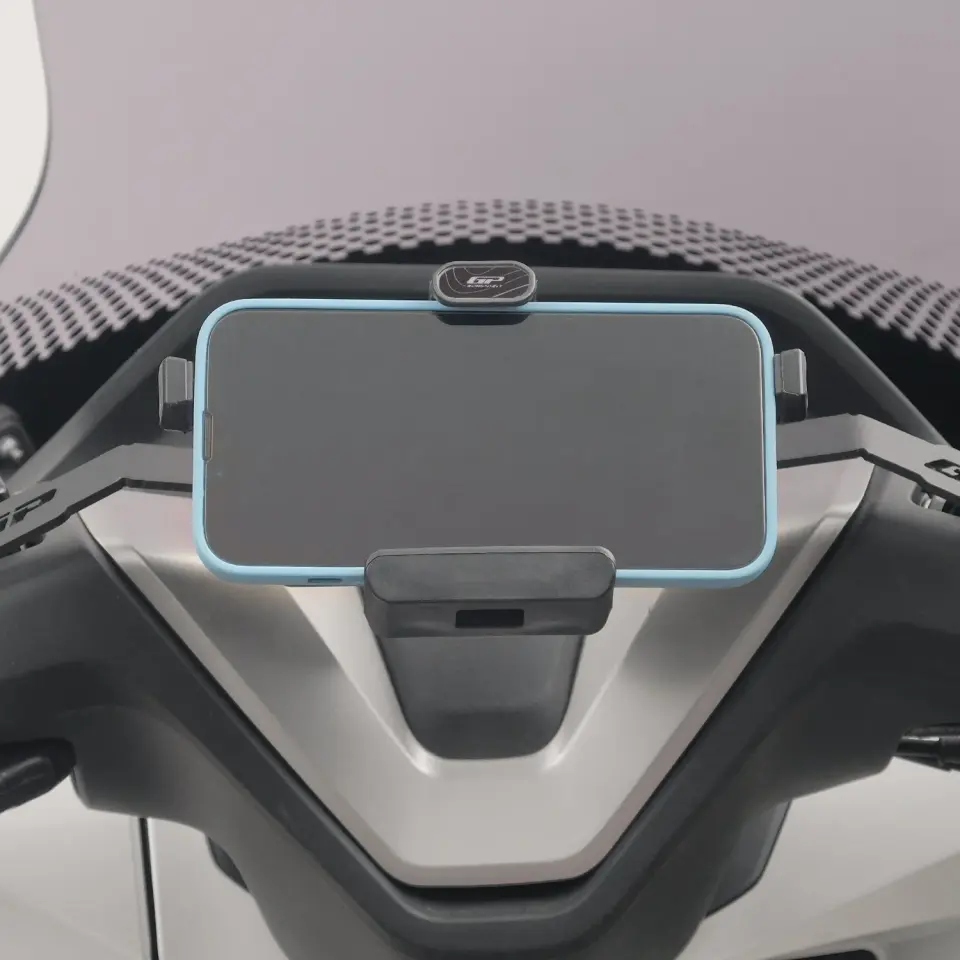 GP Kompozit TTR08 Universal 360° Yatay / Dikey Titreşim Modüllü Telefon Tutucu Siyah-Beyaz