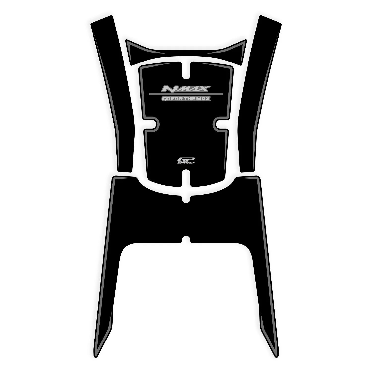 GP Kompozit Yamaha NMAX 125 / 155 2025 Uyumlu Tank Pad Gri