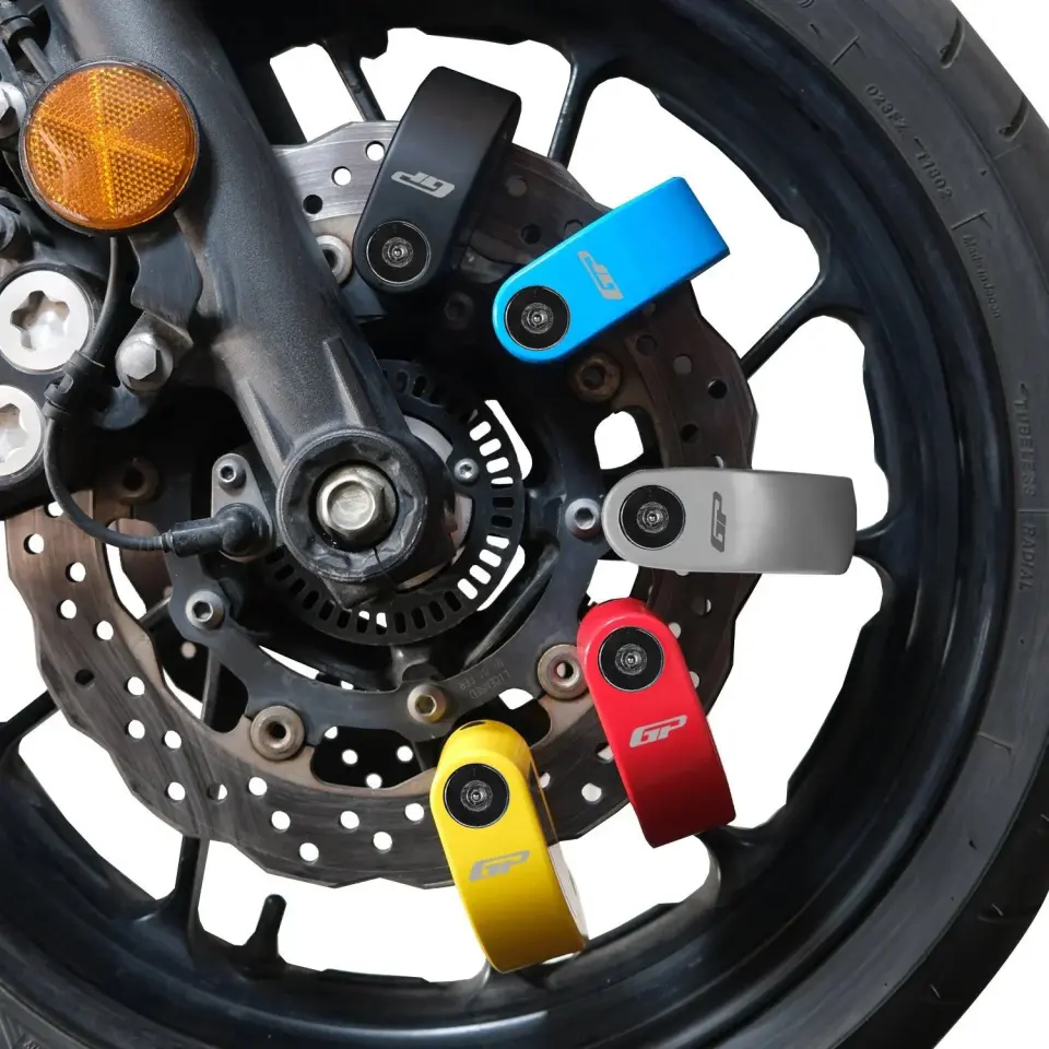 GP Kompozit DSK004 Universal Alarmlı Motosiklet Disk Kilidi Kırmızı