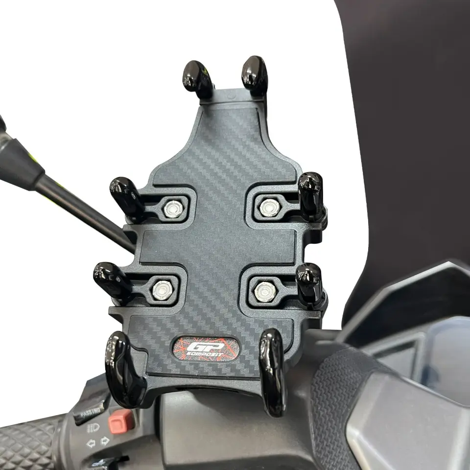 GP Kompozit TTR12 Universal Ayna Bağlantılı Titreşim Modüllü Telefon Tutucu Siyah