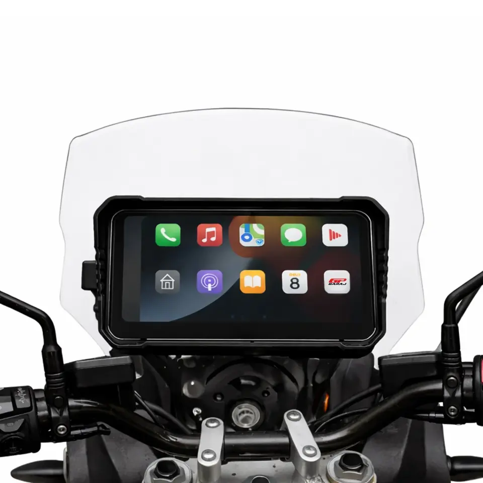 GP VOVEL M-790 6.25” Ekran Ön Arka Kameralı Motosiklet CarPlay Android Auto Multimedya Navigasyon Sistemi