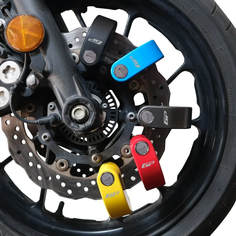 GP Kompozit DSK003 Universal Alarmlı Motosiklet Disk Kilidi Siyah