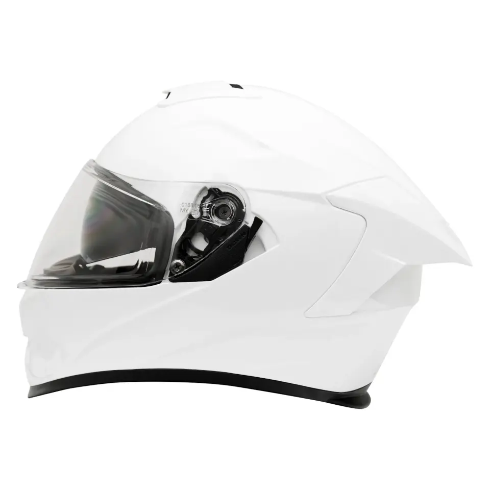 GP MY HELMET MKS001-PW Yarış Spoiler Güneş Vizörlü Şeffaf Full Face Motosiklet Kaskı