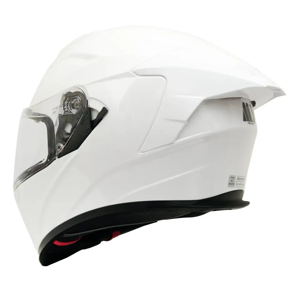 GP MY HELMET MKS001-PW Yarış Spoiler Güneş Vizörlü Şeffaf Full Face Motosiklet Kaskı