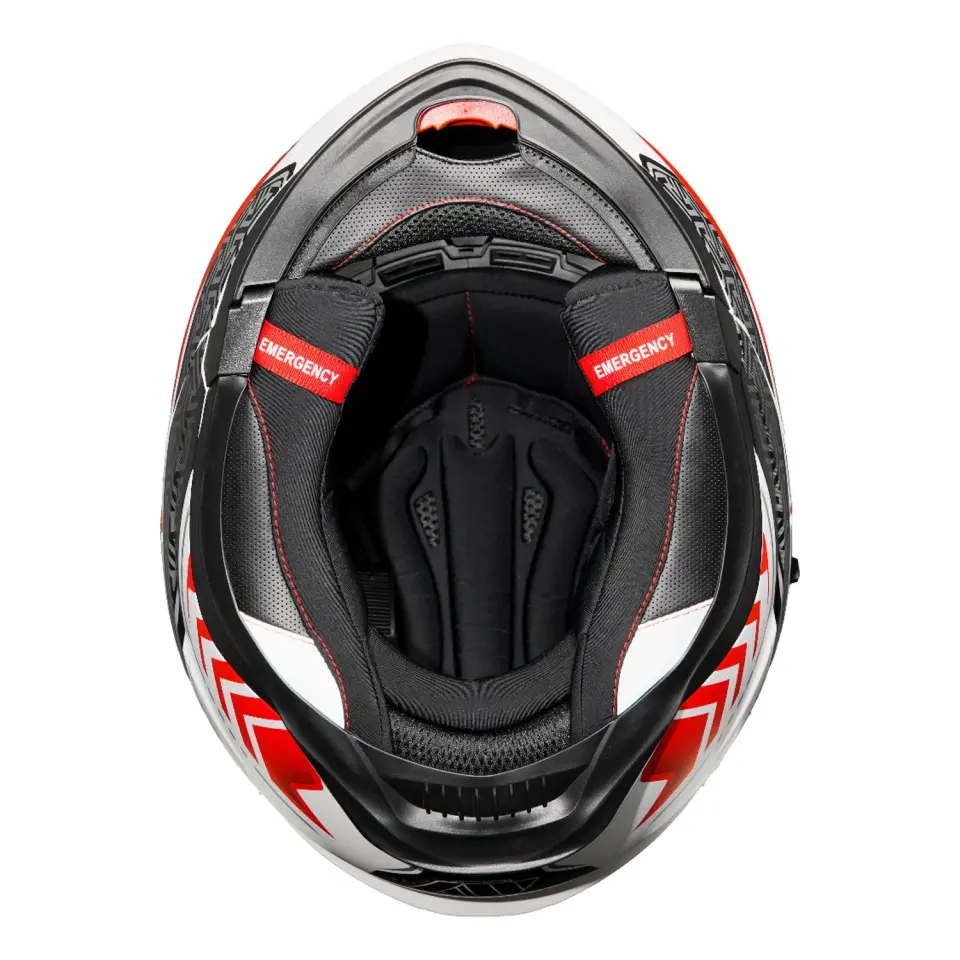 GP MY HELMET MKS002-WRB Güneş Vizörlü Şeffaf Çene Açılır Motosiklet Kaskı