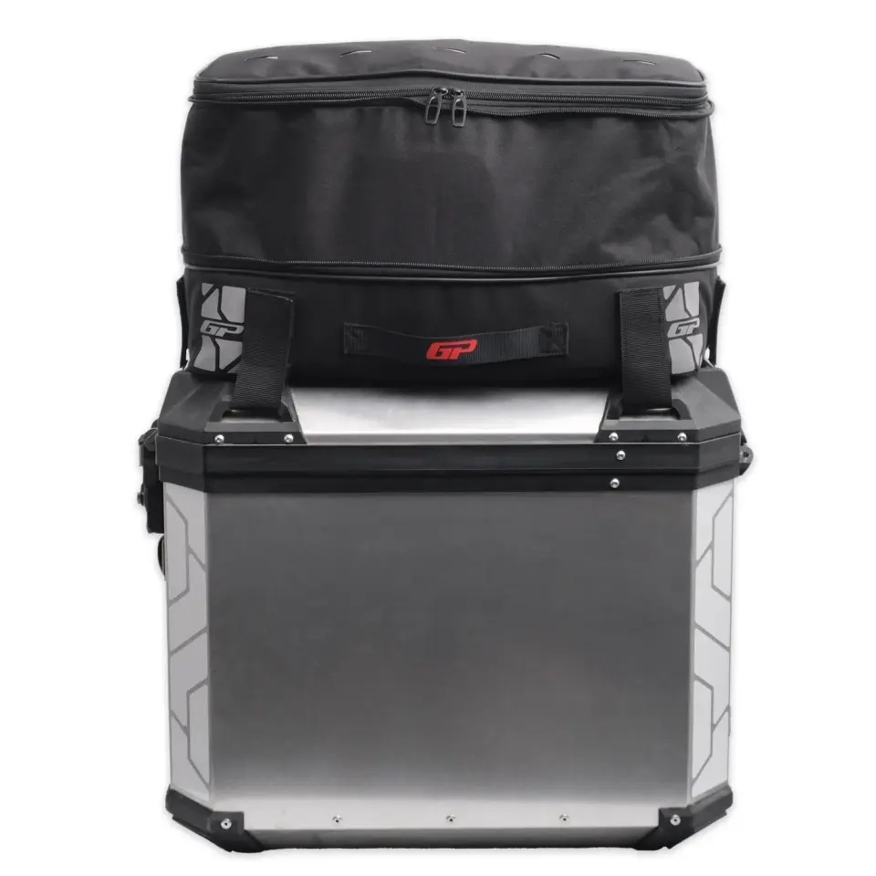 GP Kompozit KMSC04 Universal Motosiklet Yan Çanta Üstü Kumaş Çanta Siyah