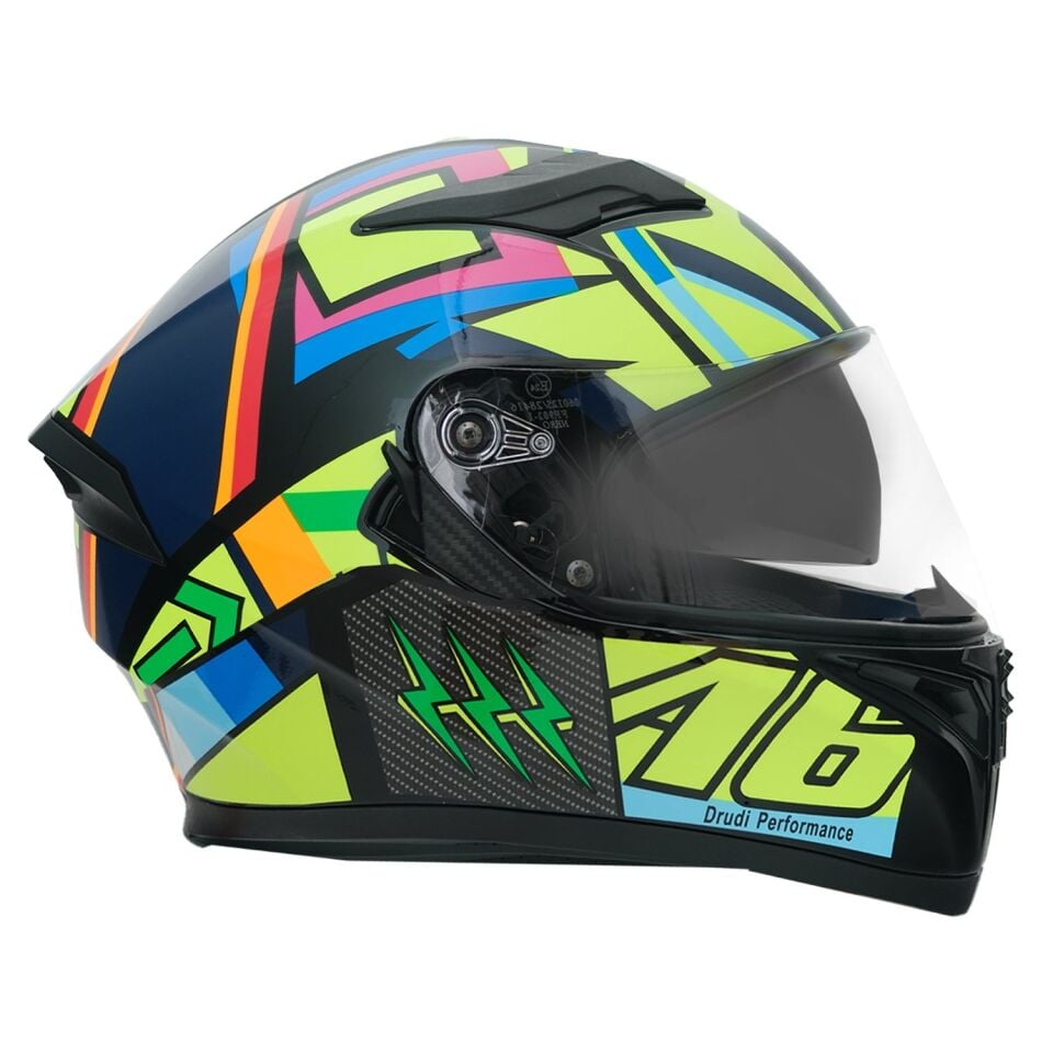 GP NERO MKS003-BB5NY Güneş Vizörlü Şeffaf Full Face Motosiklet Kaskı