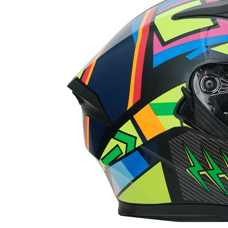 GP NERO MKS003-BB5NY Güneş Vizörlü Şeffaf Full Face Motosiklet Kaskı