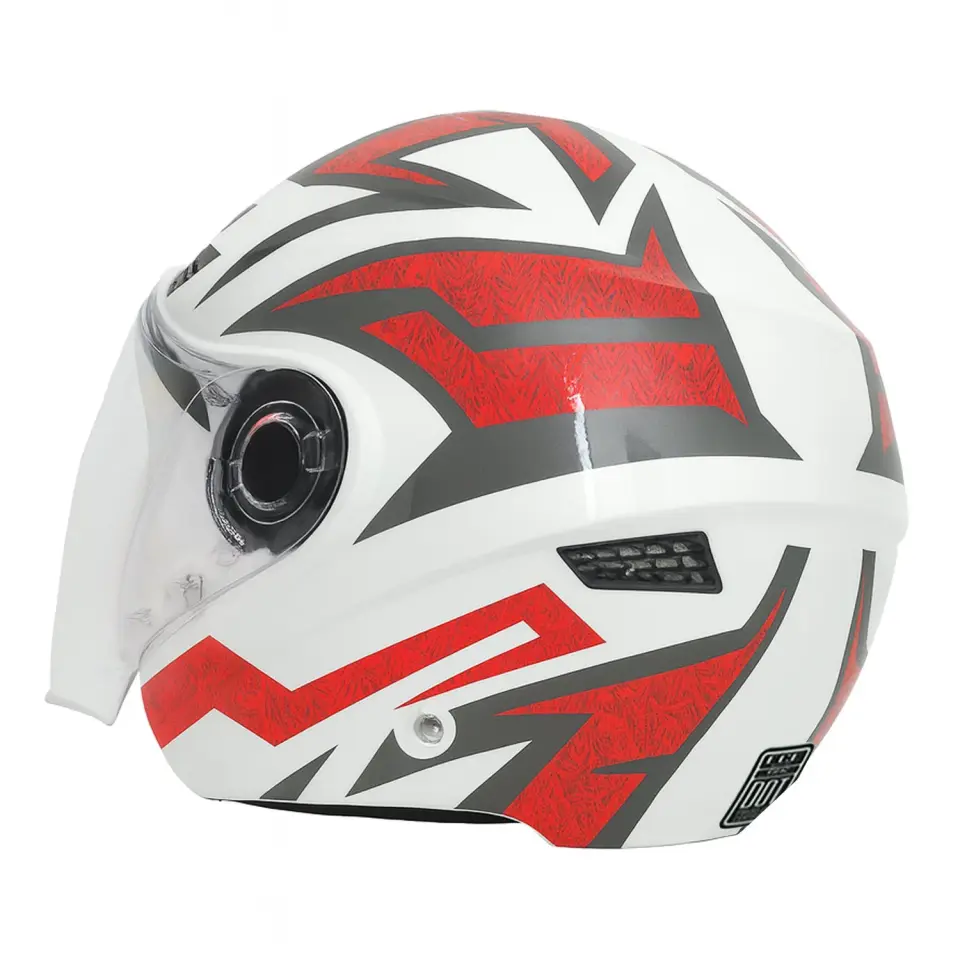 GP GX MKS005-PWRG Şeffaf Vizörlü Motosiklet Yarım Kask