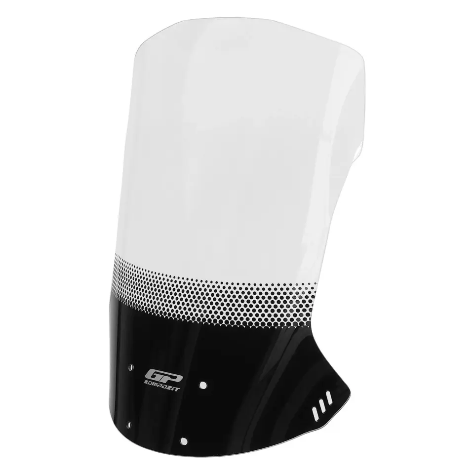 GP Kompozit Honda NC 700 S / NC 750 S 2012-2020 Uyumlu Baskılı Ön Cam Şeffaf 51 cm