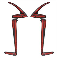 GP Kompozit Honda Dio 2021-2025 Uyumlu Bacak Koruma Siyah