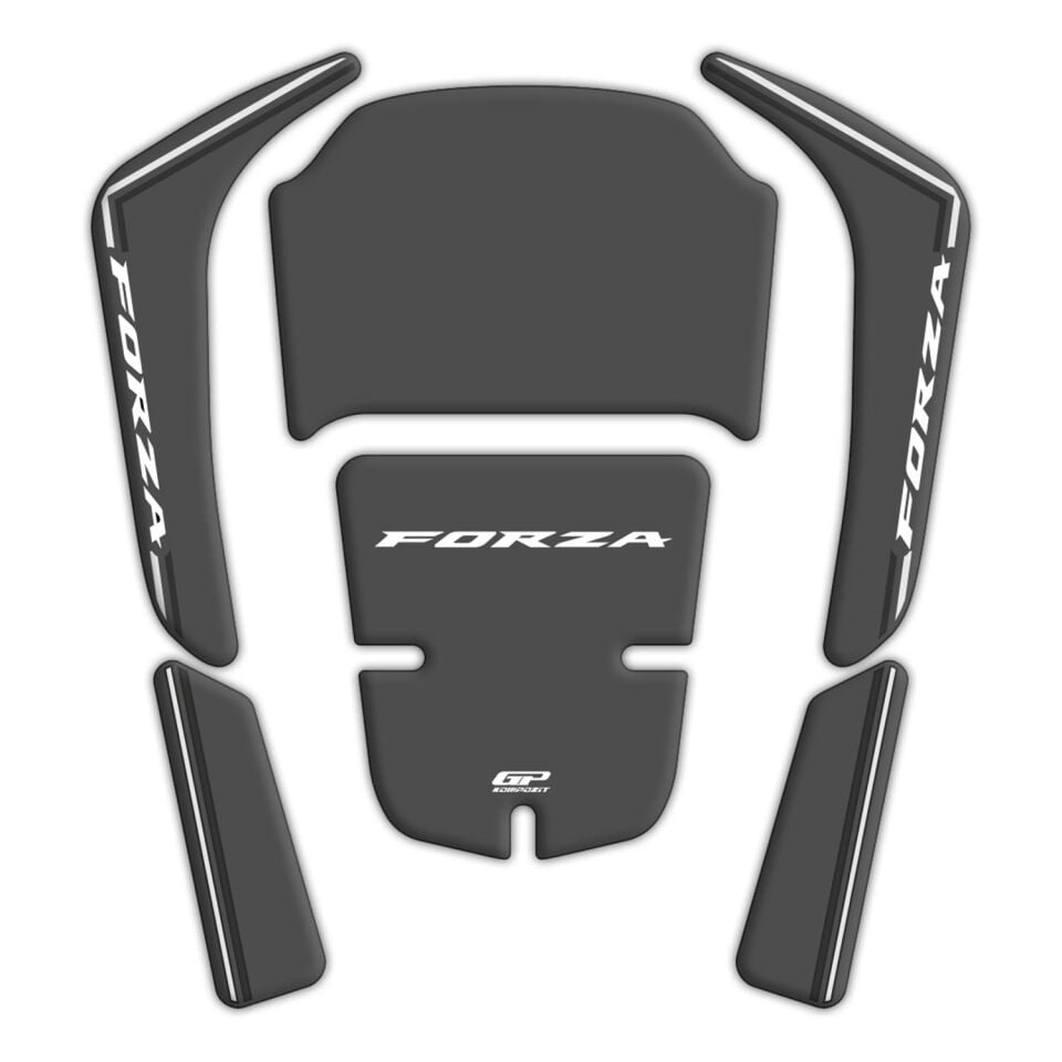 GP Kompozit Honda Forza 250 2018-2025 Uyumlu Tank Pad Gri