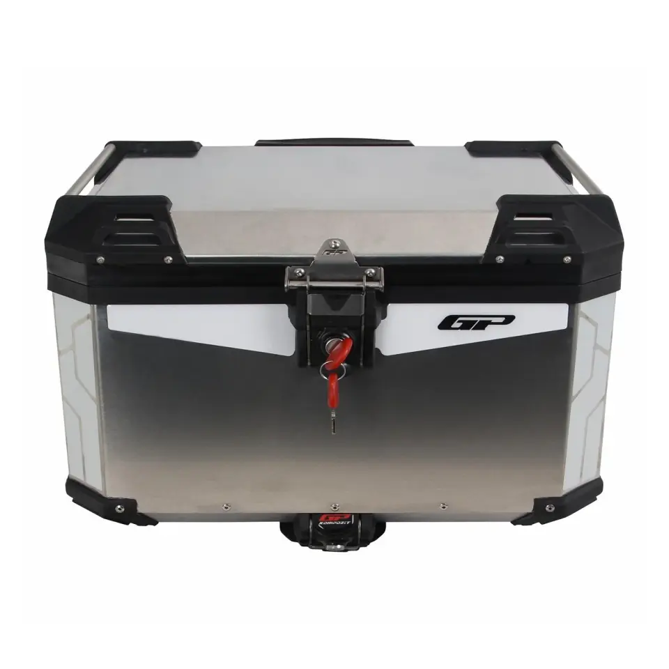 GP Kompozit Universal 45 lt Alüminyum Motosiklet Çantası Gri