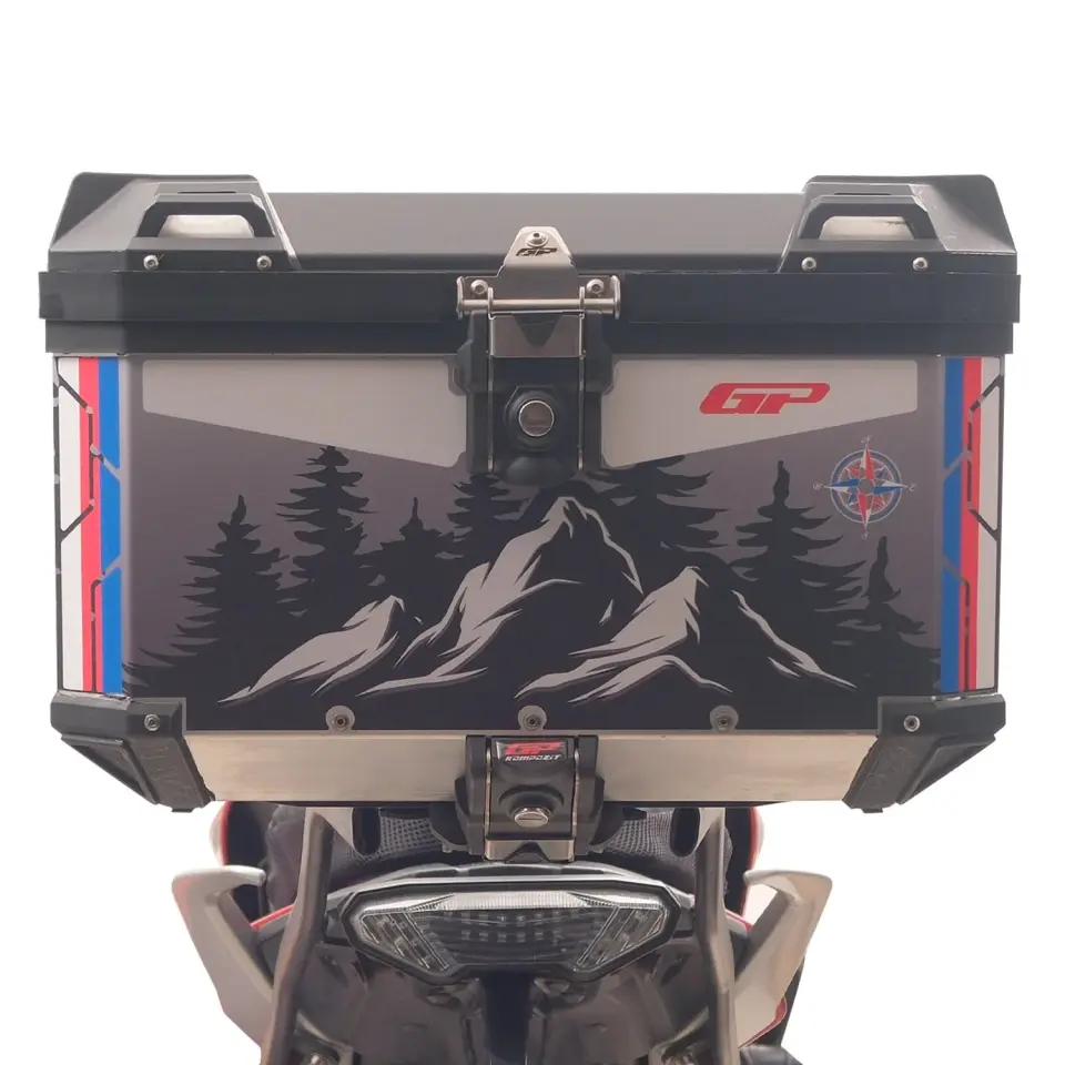 GP Kompozit DSN06 Universal 45 lt Desenli Alüminyum Motosiklet Çantası