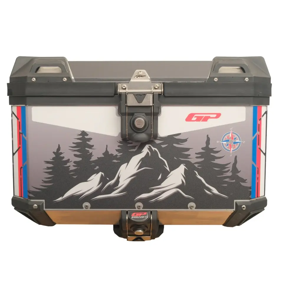 GP Kompozit DSN06 Universal 45 lt Desenli Alüminyum Motosiklet Çantası