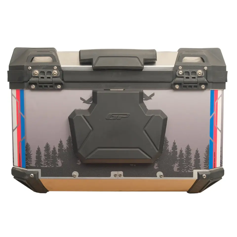 GP Kompozit DSN06 Universal 45 lt Desenli Alüminyum Motosiklet Çantası