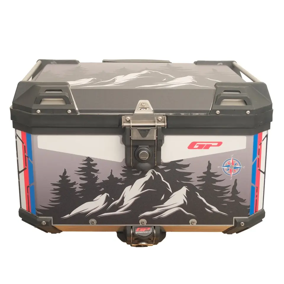 GP Kompozit DSN06 Universal 45 lt Desenli Alüminyum Motosiklet Çantası