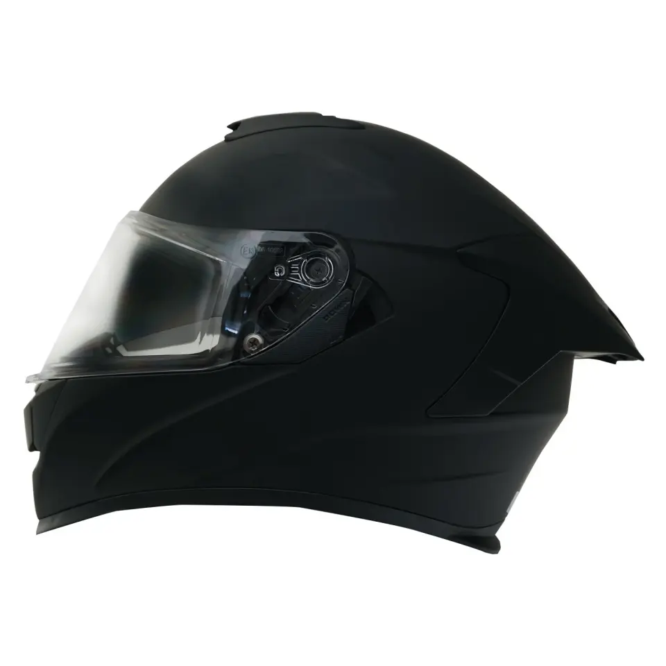 GP MY HELMET MKS001-MB Yarış Spoiler Güneş Vizörlü Şeffaf Full Face Motosiklet Kaskı