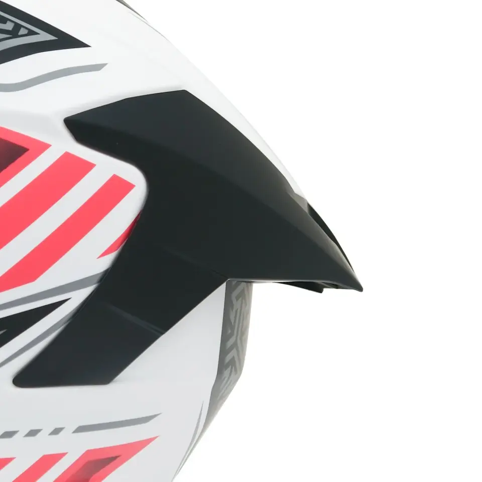 GP MY HELMET MKS001-WRB Yarış Spoiler Güneş Vizörlü Şeffaf Full Face Motosiklet Kaskı