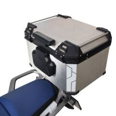 GP Kompozit Universal 37 lt Alüminyum Motosiklet Çantası Gri