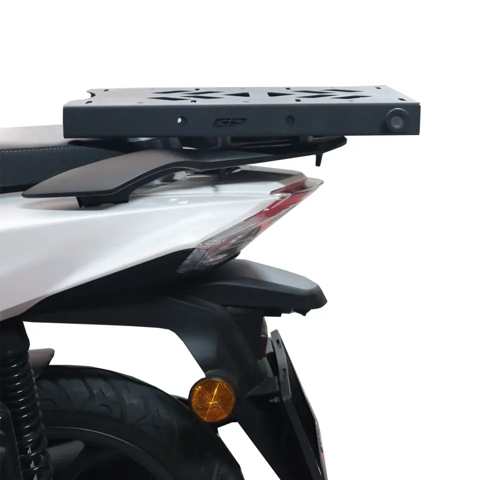 GP Kompozit Honda Dio 2021-2025 Uyumlu Pratik Tak-Çıkar Kızaklı Arka Çanta Demiri Siyah