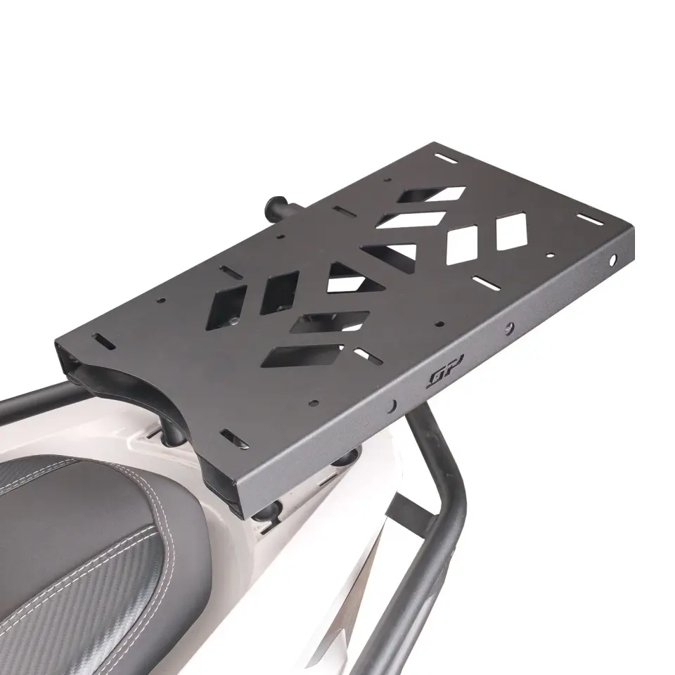 GP Kompozit Honda PCX 125 / 150 2011-2025 Uyumlu Pratik Tak-Çıkar Kızaklı Arka Çanta Demiri Siyah