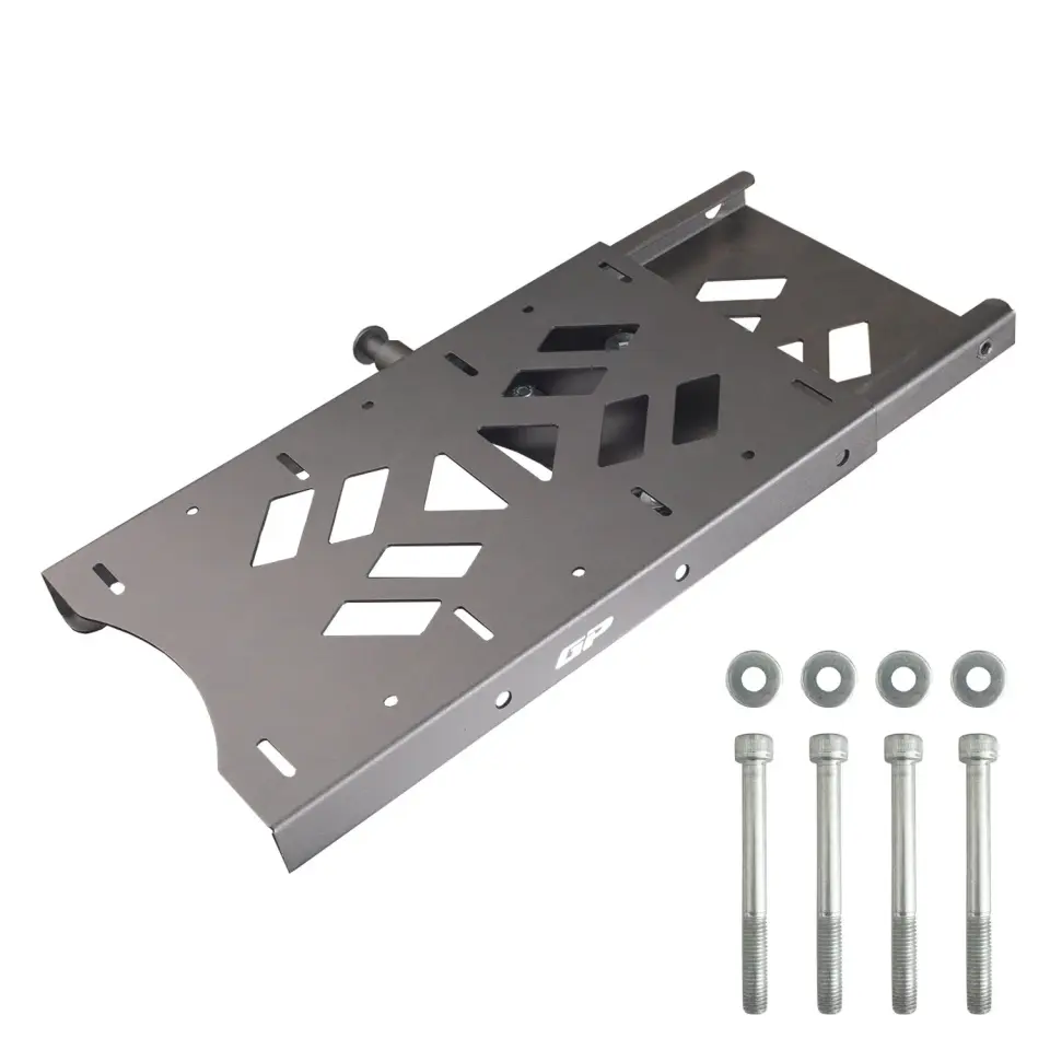 GP Kompozit Honda PCX 125 / 150 2011-2025 Uyumlu Pratik Tak-Çıkar Kızaklı Arka Çanta Demiri Siyah