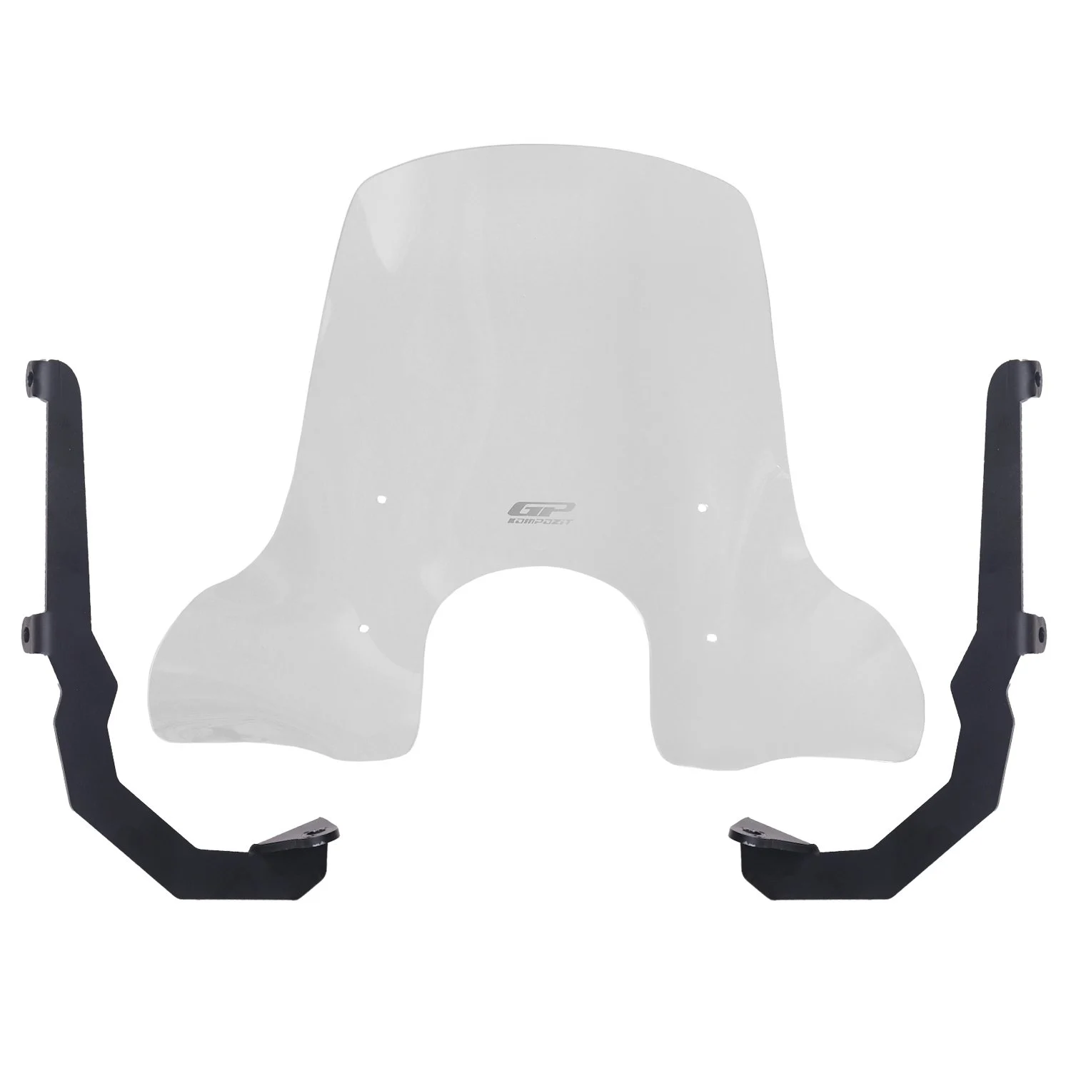 GP Kompozit SYM Fiddle 4 2022-2024 Uyumlu Gidon Bağlantılı Elcikli Ön Cam Şeffaf 54 cm