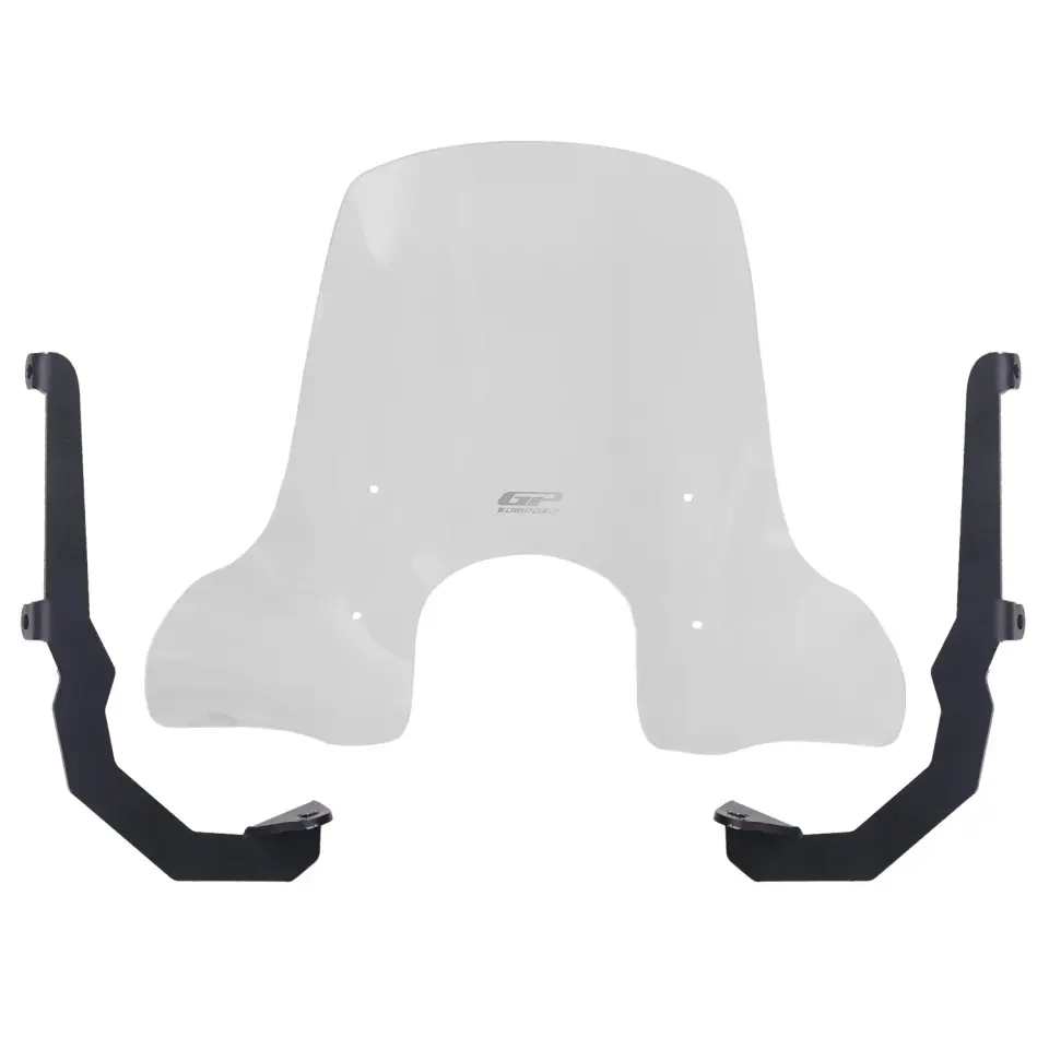 GP Kompozit SYM Fiddle 4 2022-2024 Uyumlu Gidon Bağlantılı Elcikli Ön Cam Şeffaf 54 cm