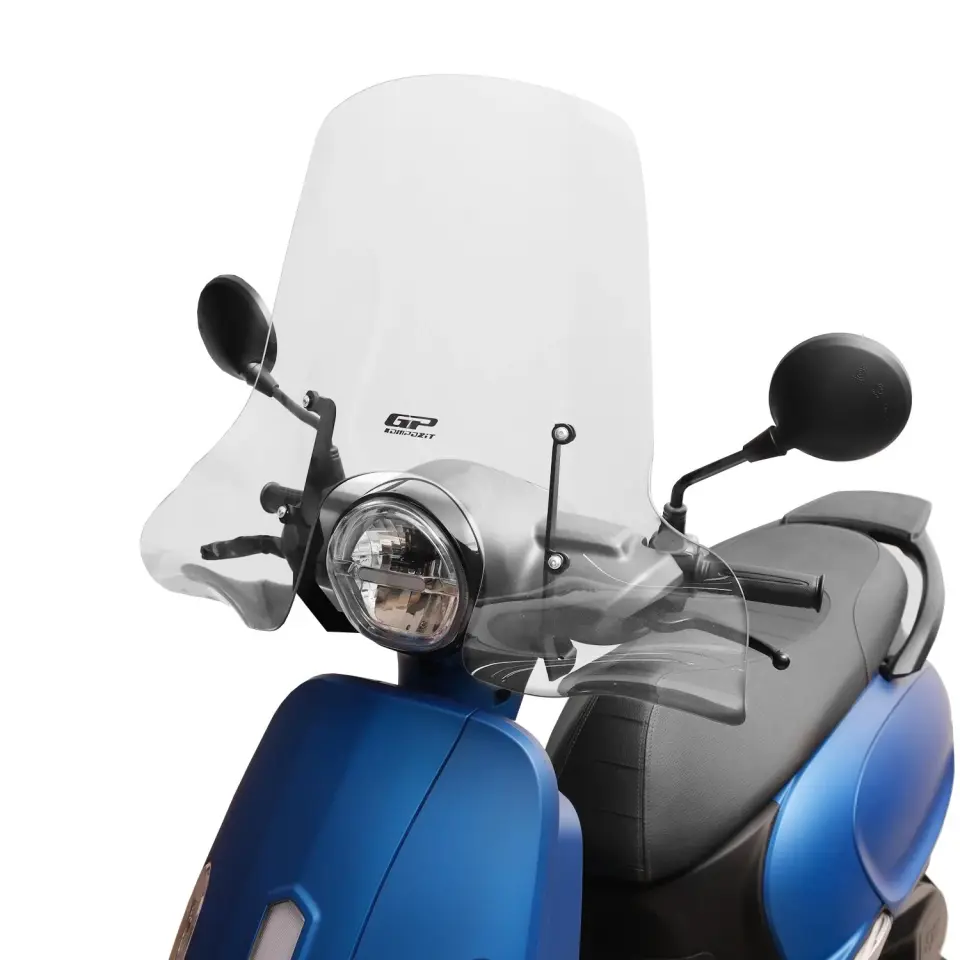 GP Kompozit SYM Fiddle 4 2022-2024 Uyumlu Gidon Bağlantılı Elcikli Ön Cam Şeffaf 54 cm