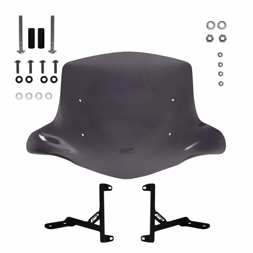 GP Kompozit Scooter Universal Elcikli Ön Cam Füme 44 cm