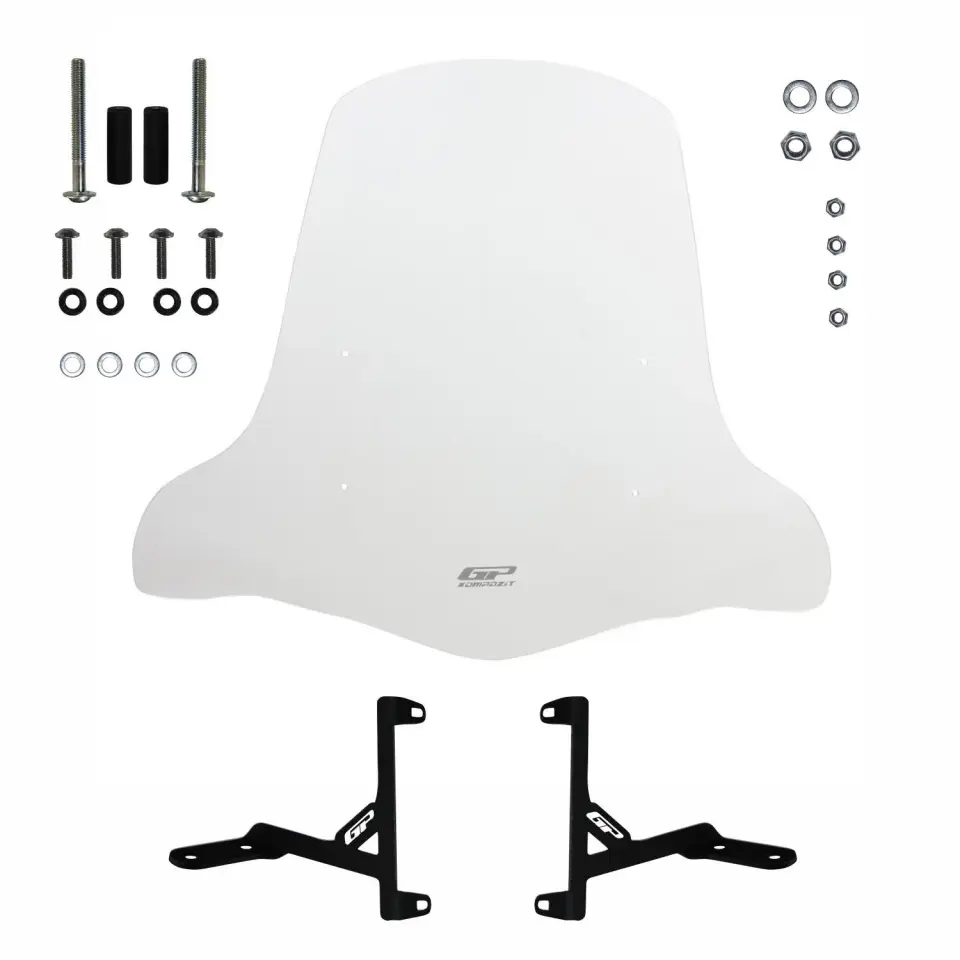 GP Kompozit Scooter Universal Elcikli Ön Cam Şeffaf 44 cm