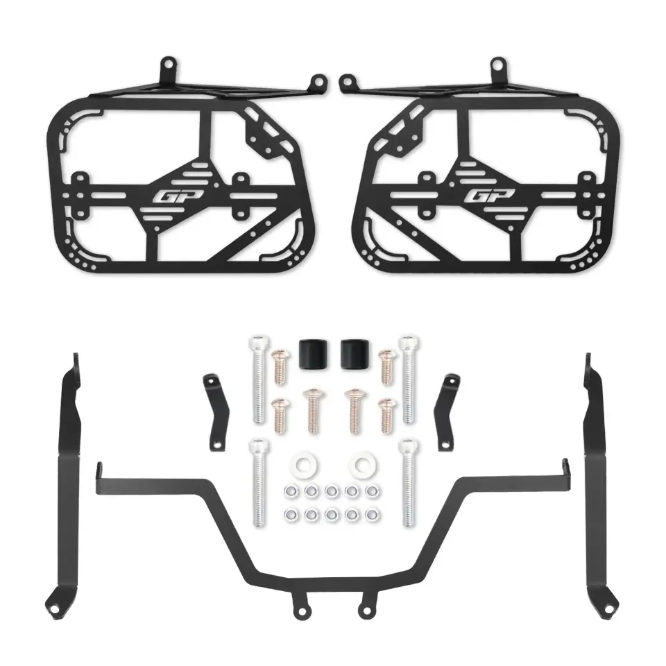 GP Kompozit Honda NX 500 2025 Uyumlu Yan Çanta Demiri Siyah