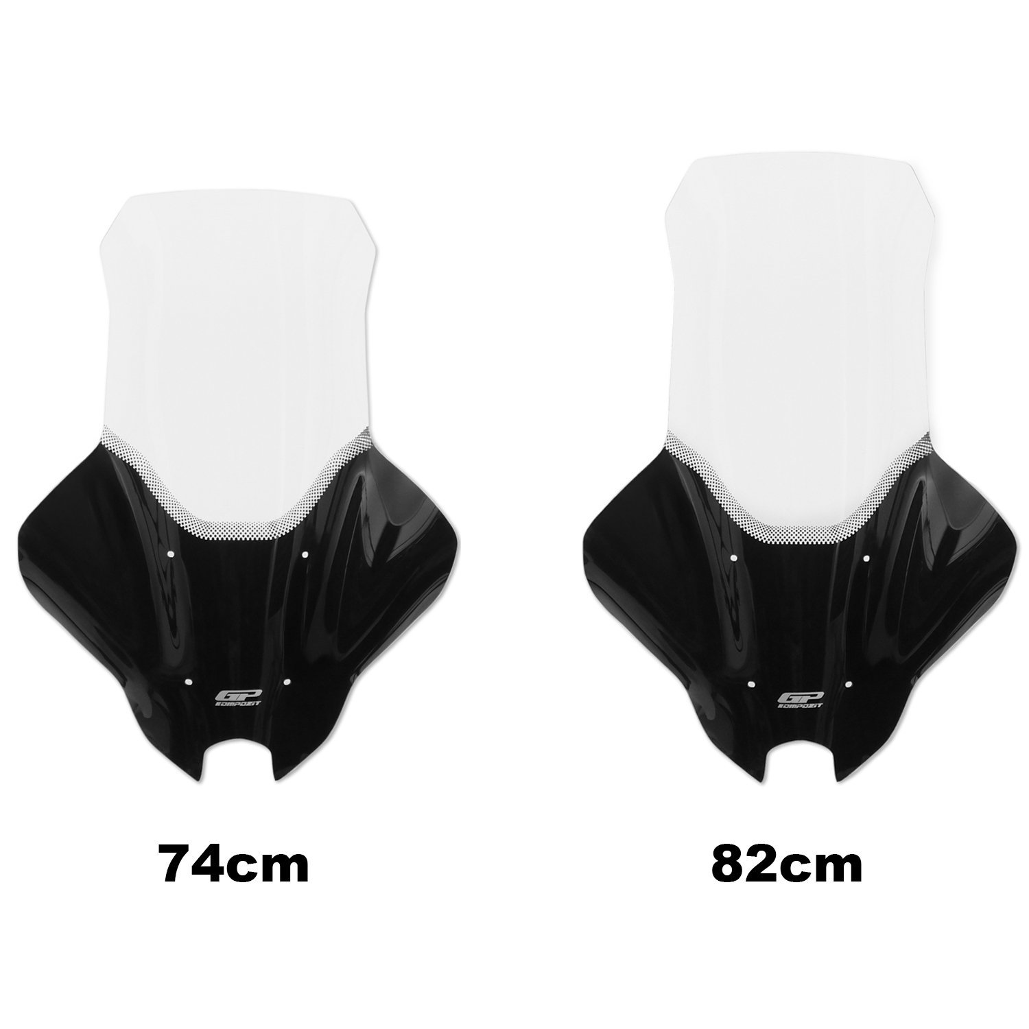 GP Kompozit Yamaha NMAX 125 / 155 2025 Uyumlu Elcikli Tur Camı Şeffaf 74 cm