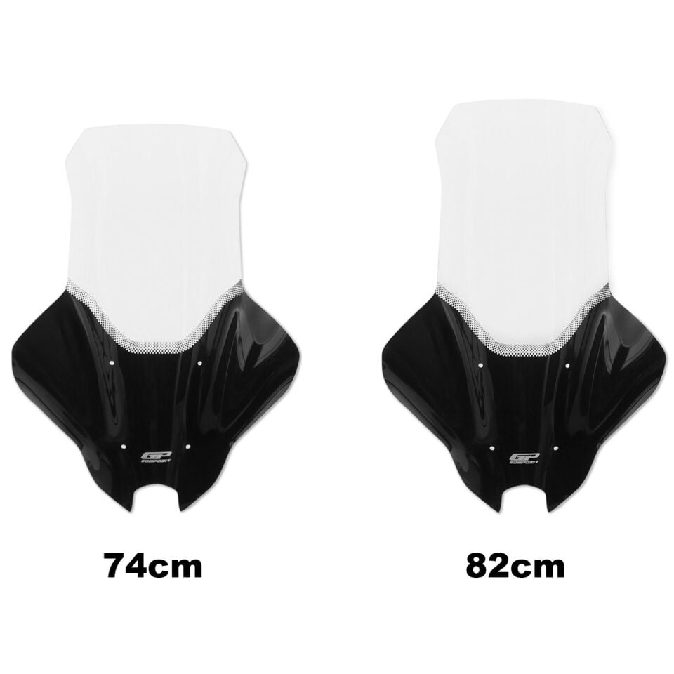 GP Kompozit Yamaha NMAX 125 / 155 2025 Uyumlu Elcikli Tur Camı Şeffaf 74 cm