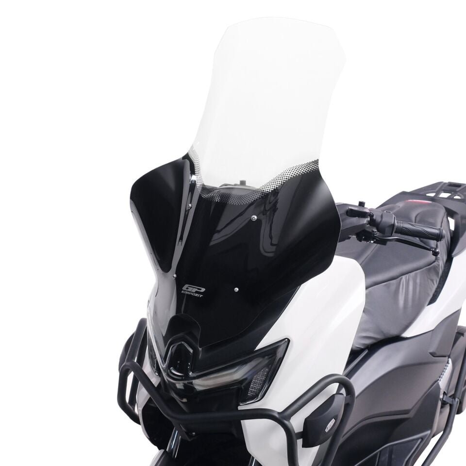 GP Kompozit Yamaha NMAX 125 / 155 2025 Uyumlu Elcikli Tur Camı Şeffaf 74 cm