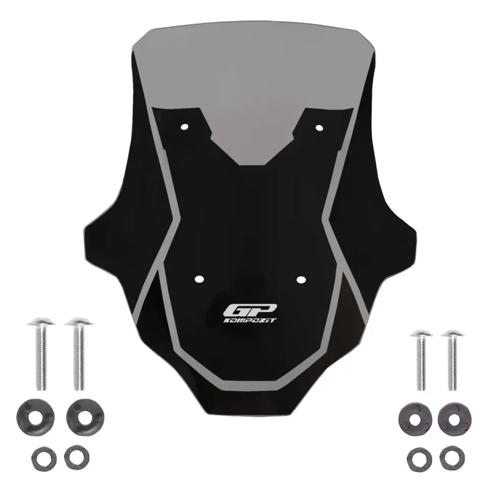 GP Kompozit Honda ADV 350 2023-2025 Uyumlu Kısa Spor Ön Cam Füme 49 cm
