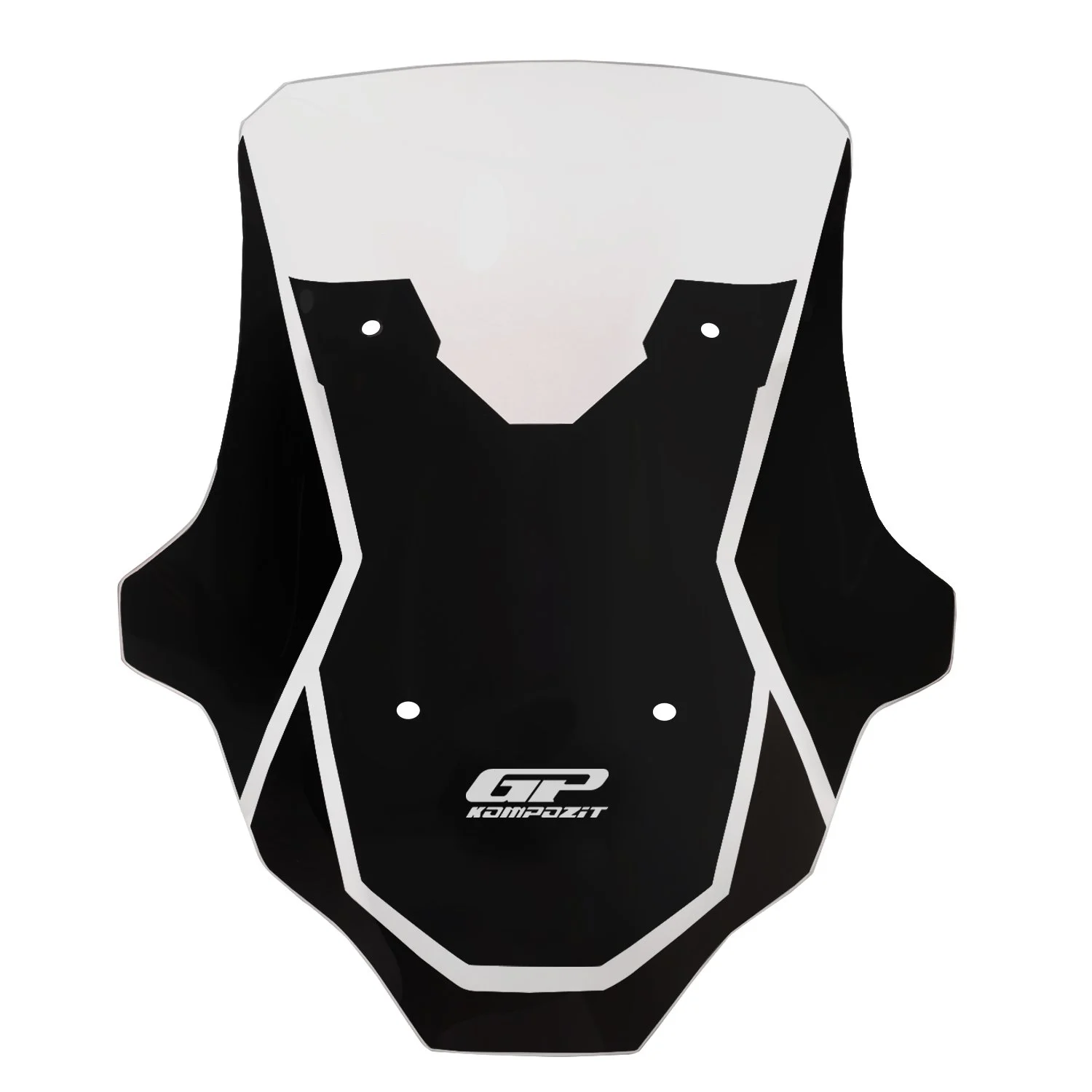 GP Kompozit Honda ADV 350 2023-2025 Uyumlu Kısa Spor Ön Cam Şeffaf 49 cm