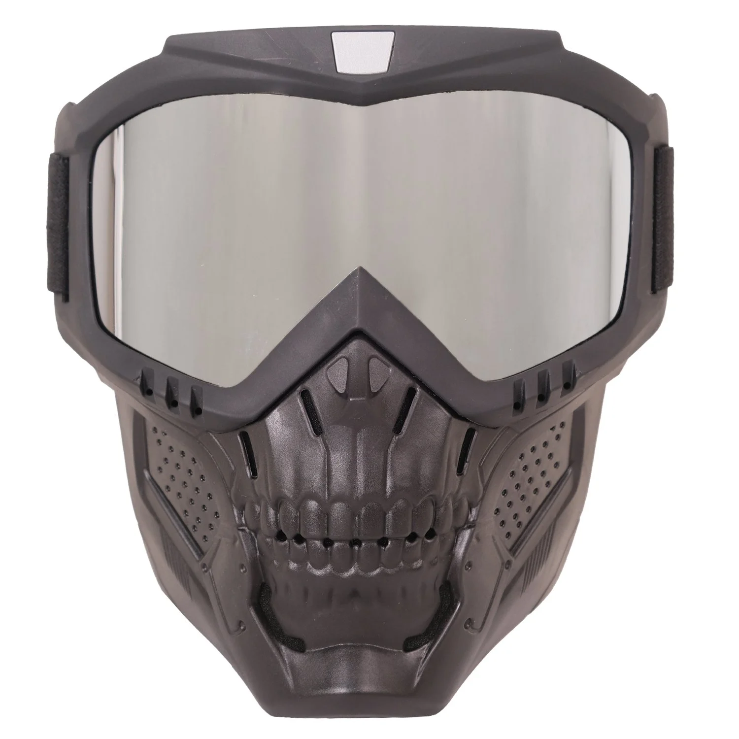 GP Kompozit MSK002 Enduro / Off-Road Maskeli Aynalı Motosiklet Gözlüğü Gri