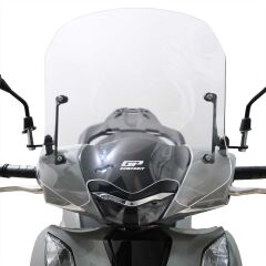 GP Kompozit Honda SH 125 2024 Uyumlu Kısa Ön Cam Şeffaf 41 cm