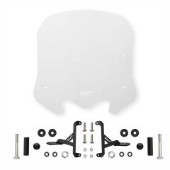 GP Kompozit Honda SH 125 2024 Uyumlu Kısa Ön Cam Şeffaf 41 cm